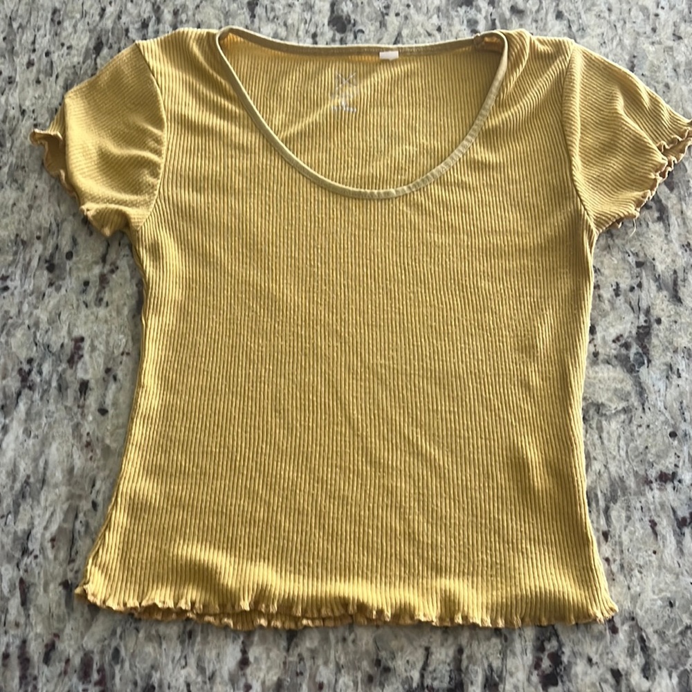 Cotton on yellow cropped top